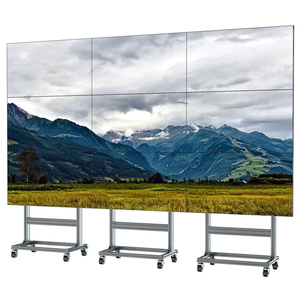 Customized 2x3 video wall LCD LED seamless screen narrow bezel outdoor indoor advertising display