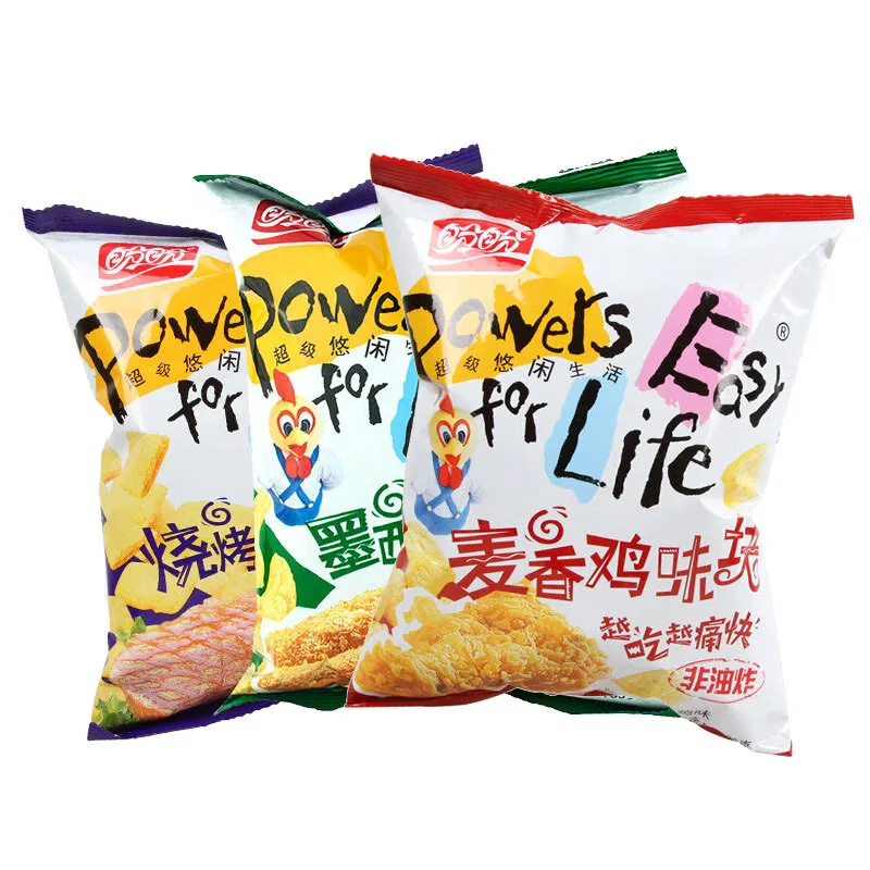 Wholesale Exotic Snacks Panpan Chicken Flavor Nugget Snacks 105g Spicy Tomato Snacks Puffed Food