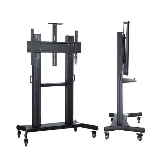 
Really Manufacturer Adjustable Mobile Free Rotating Metal Led TV Stand Trolley for 60 