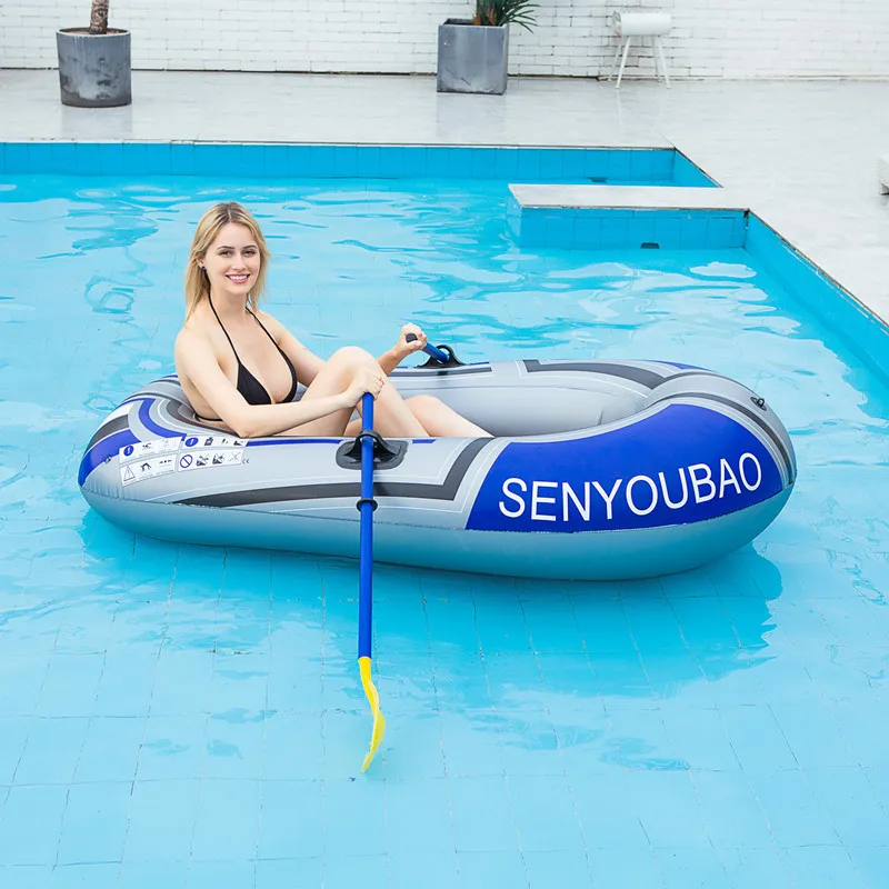 Two Person Inflatable Boat Fishing Rubber PVC Kayak Thickened Canoeing