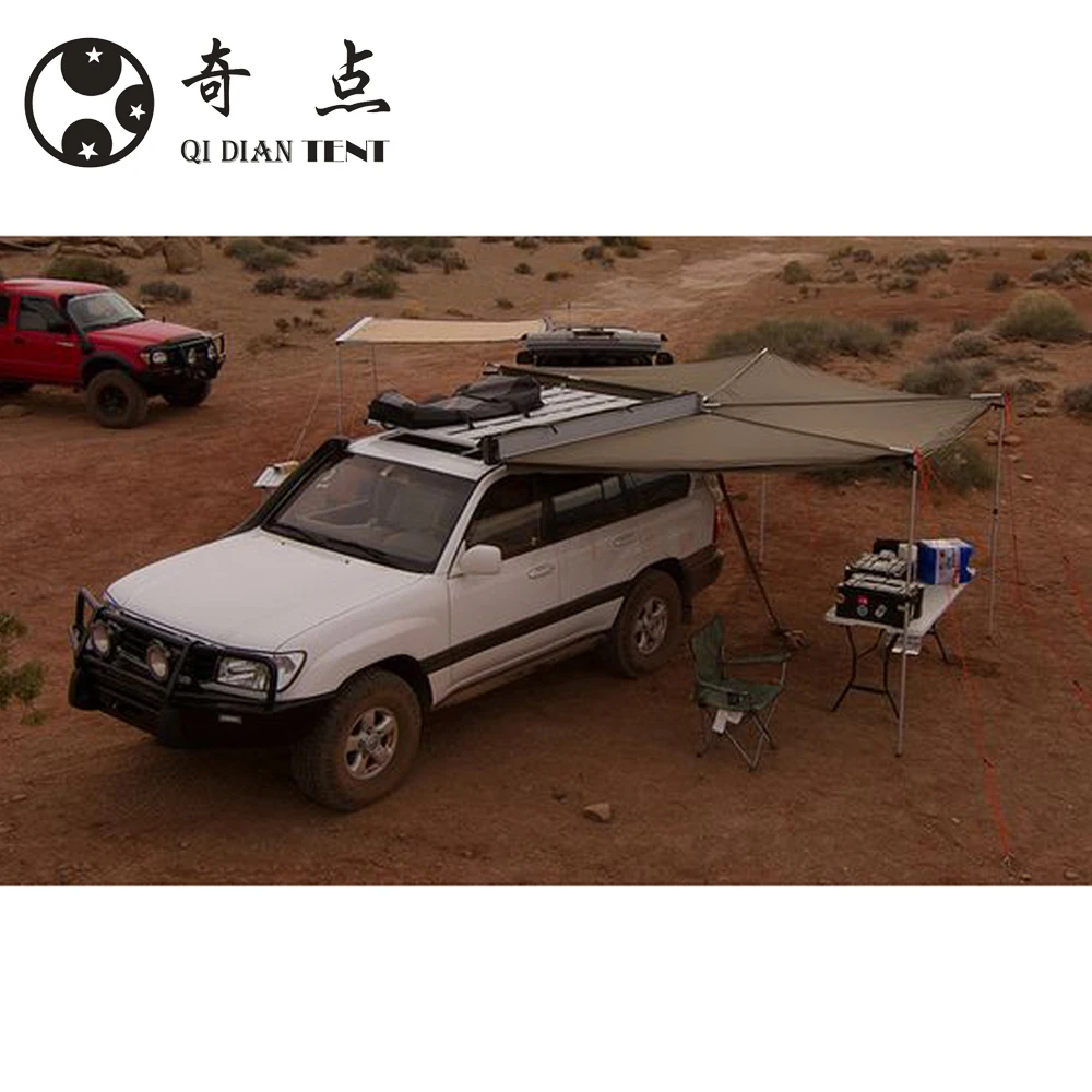 China Factory Manufacturer Supplier RV Car Foxwing Awning Side Tent Wing Awning 2.1m Radius Size Waterproof UV Proctected