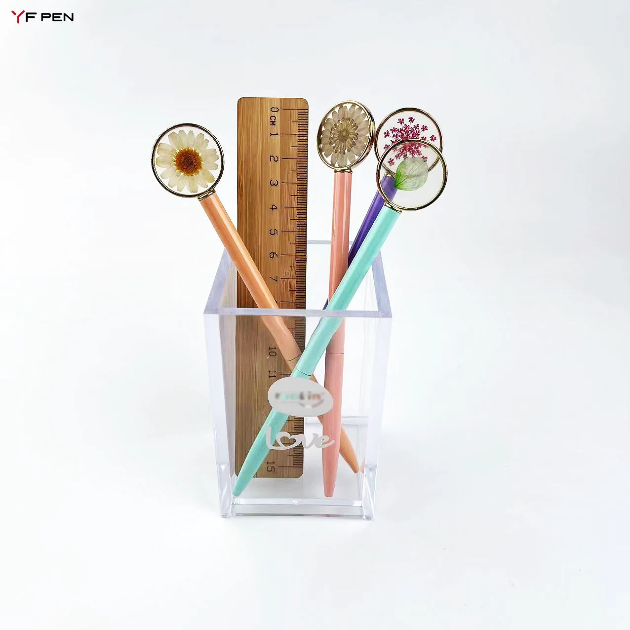 Promotional desktop table stationery single stand office PC pencil cup pen holder for stand
