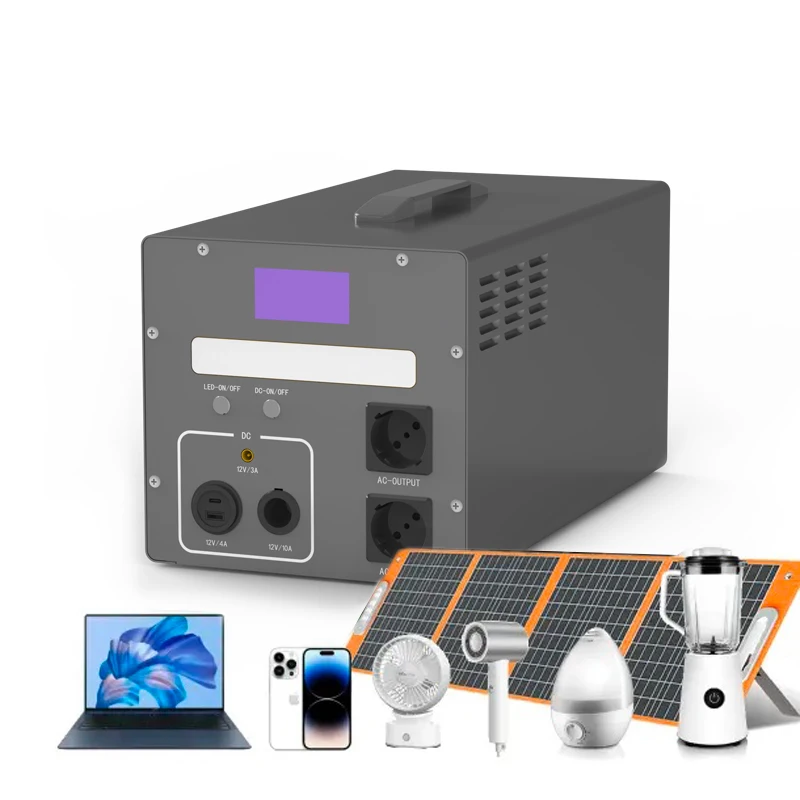 2400 Watt LiFePO4 Portable Power Station 230V/110V Pure Sine Wave Solar Power System For Home Use Portable Solar Generator