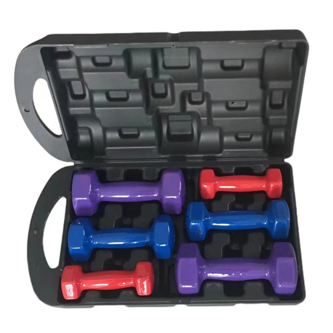 High Quality Custom Body Building 12 Kg Dip Plastic Dumbbell
