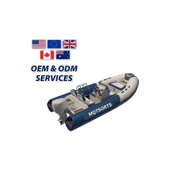 2023 Latest Design Rib boat factory CE rigid hypalon inflatable rib boat 480 with outboard engine motor for sale