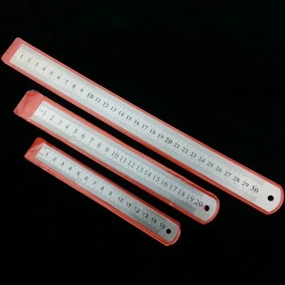 High Precision Metallic Ruler Scale Measuring Tools stainless steel Cutting Single Double-Side Straight Ruler