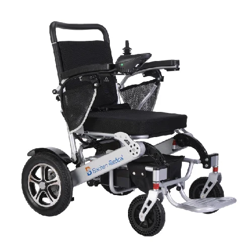 2023 Baichen Hot Selling Electric Wheelchair Folding Lightweight Aluminum Alloy Power Wheelchair For Disabled