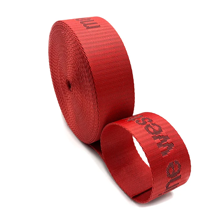 custom cloth tape jacquard Recycled PP Nylon Polyester Printed Webbing for Shoulder Strap and Luggage Strap clothes accessories