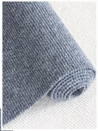 Factory direct sale  wholesale high quality Non woven needle punch plain ribbed exhibition carpet