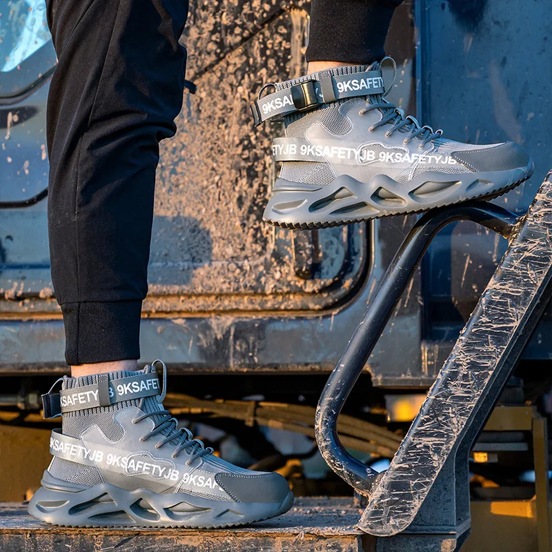 2022 New style Fashion For Men Man Anti Slip Steel Toe sport Light Weight Industrial Work  Safety Shoes