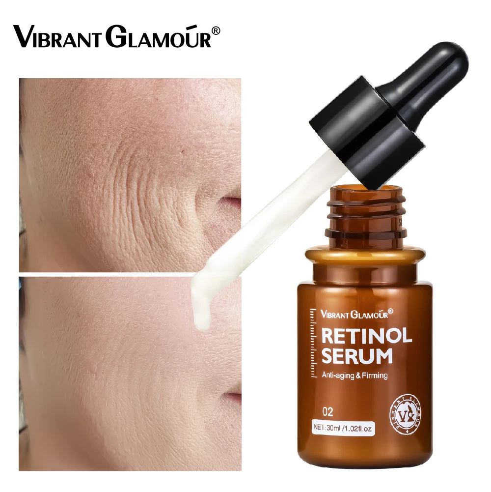 VIBRANT GLAMOUR Retinol Facial Serum 30ml fades dry and fine lines and increases elasticity K1