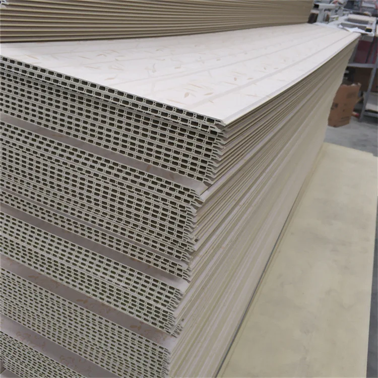 PVC plastic gusset ceiling v-seam stone plastic ceiling integrated wall panel bamboo wood fiber wainscot decorative panel custom