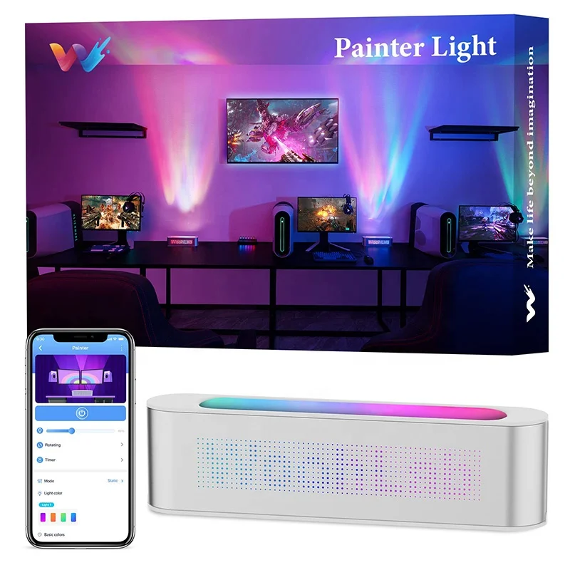 Smart Light Bar, Multi-color Changing Ambient Lighting with Scene and Music Mode