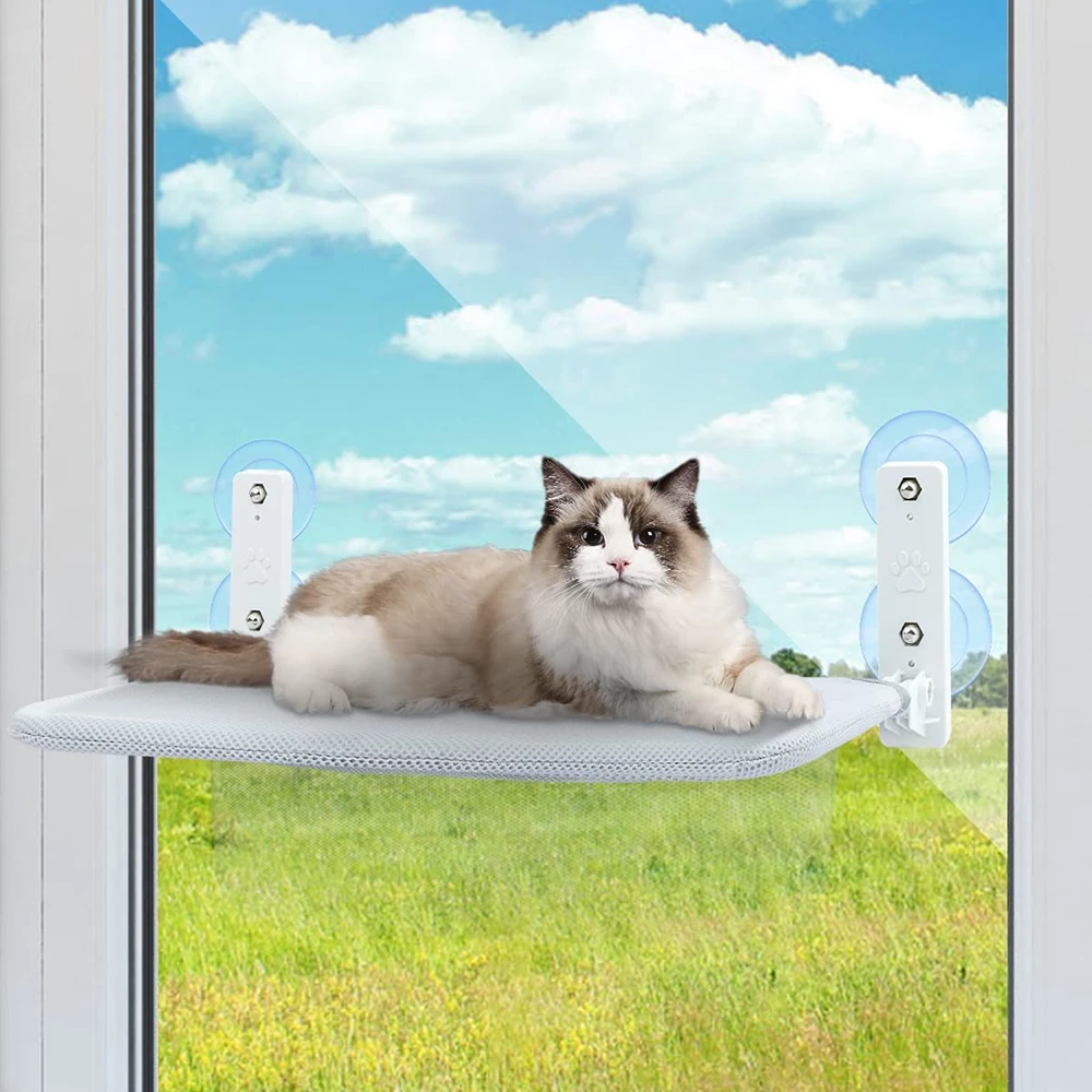 Wholesale Cat Window Perch Hammock Bed Seat with Suction Cups Space Saving Wall Mounted Pets Cat Hammock