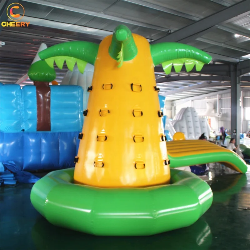  Mobile amusement rides family game inflatable climbing tower Inflatable Rock Climbing