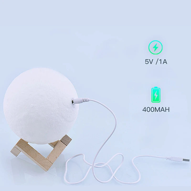 Hot Multifunction 3d Lamp Moon Earth Creative Mood Night Light USB Recharge Touch Control Colorful Moon Lamp For home bedroom