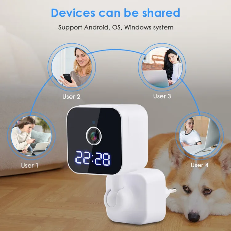Новый протектор для экрана сенсорного наблюдения Часы камера с Wifi 2 Way аудио IP спрятанная ночного видения Wi-Fi