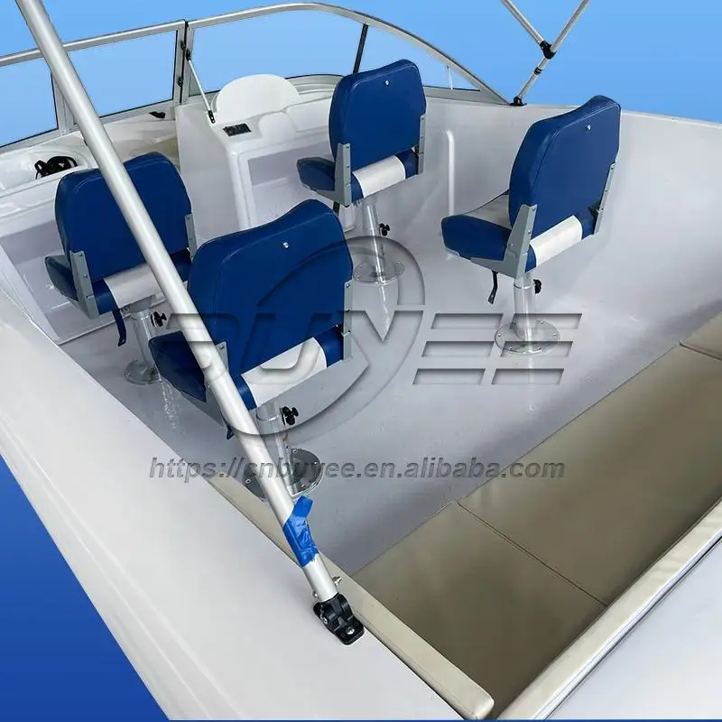 19ft/5.68m  Luxury Yachts 6-7 Passenger Fiberglass Leisure High Speed Boat For Sale