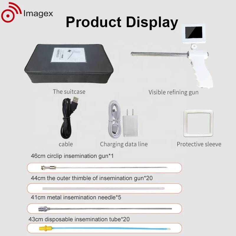 Visual Livestock Insemination Gun with HD Camera for Sheep and Goats