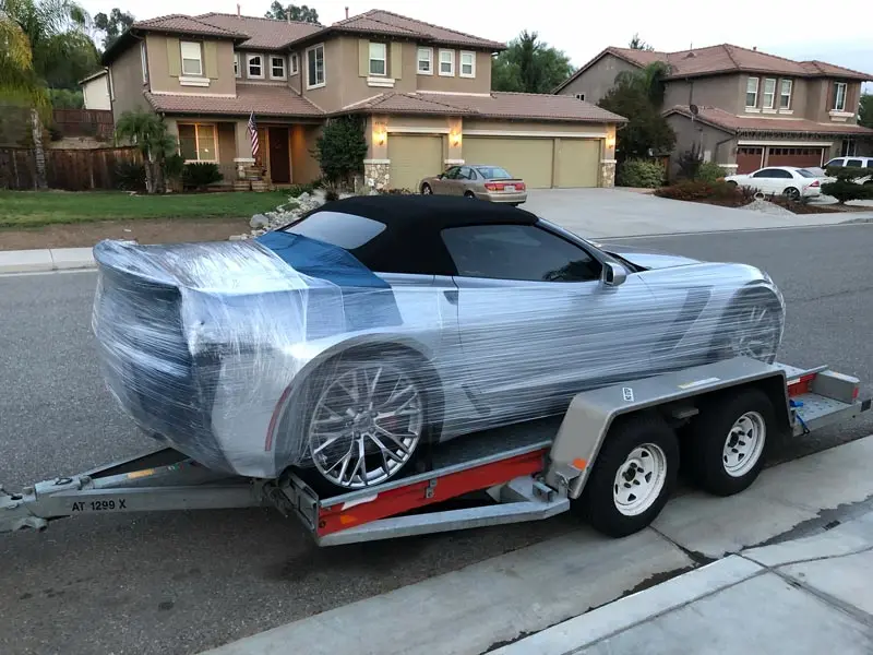 Open Car Trailers Towing Excavator 3 Tons Mini Trailer Semi-trailer