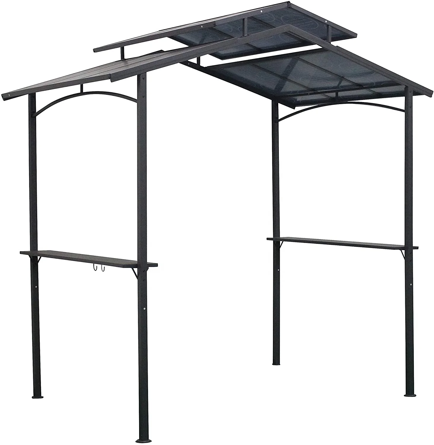 PC roof BBQ gazebo aluminum pavilion party tent waterproof pergola sunshade  Double Roof