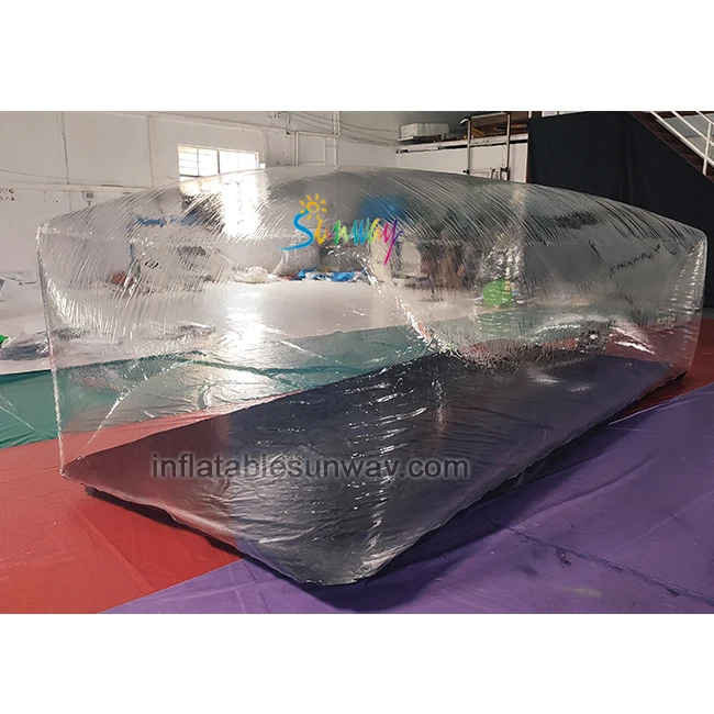 Indoor car bubble protection storage transparent side cars capsules roof tent inflatable car showcase cover
