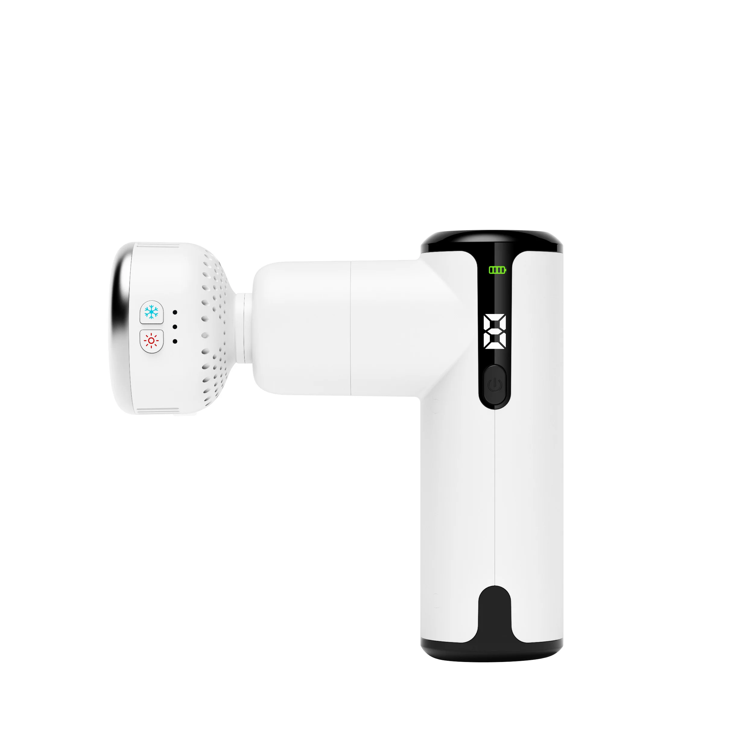 Phenitech Mini Massage Gun with Hot Cold Therapy Vibrating Heating Cooling Fascia Massage Gun