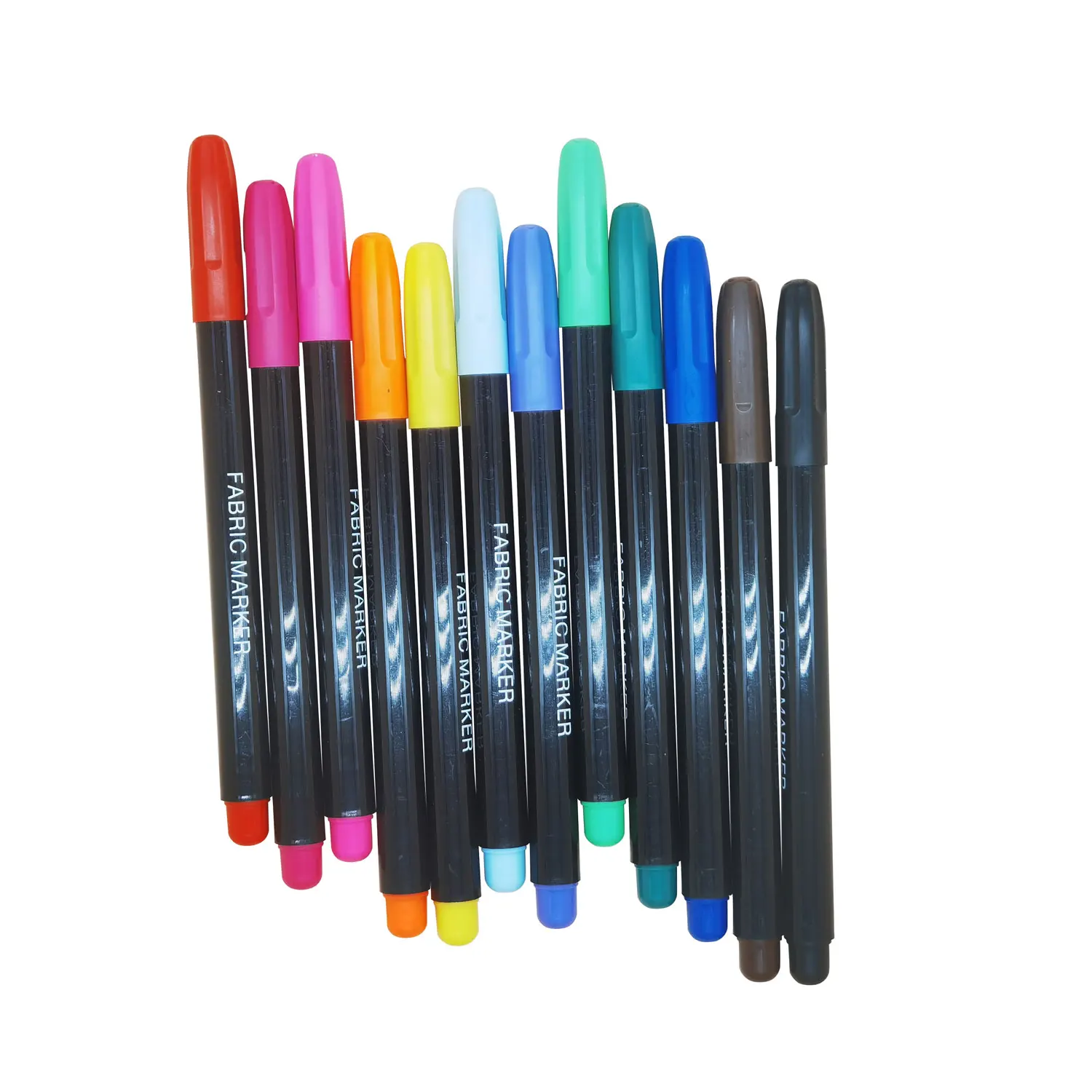 Manufacturer customized non toxic DIY colored textile marker washable water based fabric marker pen
