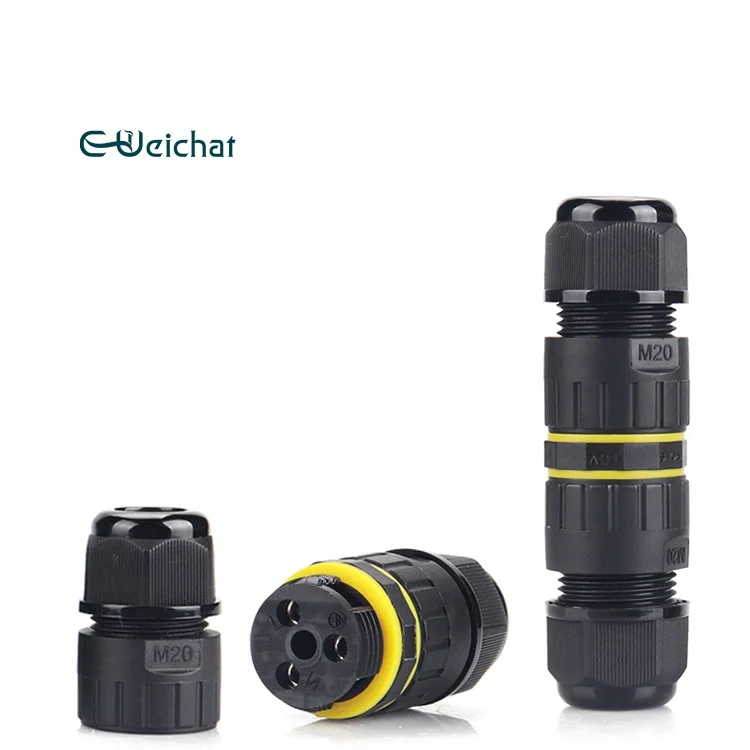 Wholesales Outdoor Led Lights Strip Gland Joint IP67 IP68 3 Pin Cable Waterproof Connector