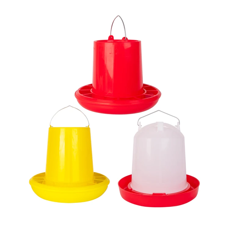 Factory Price Chicken Feeding Equipment Various Capacity Thickness Plastic Poultry Feeder Pan Broiler Chicken Feeders Bucket
