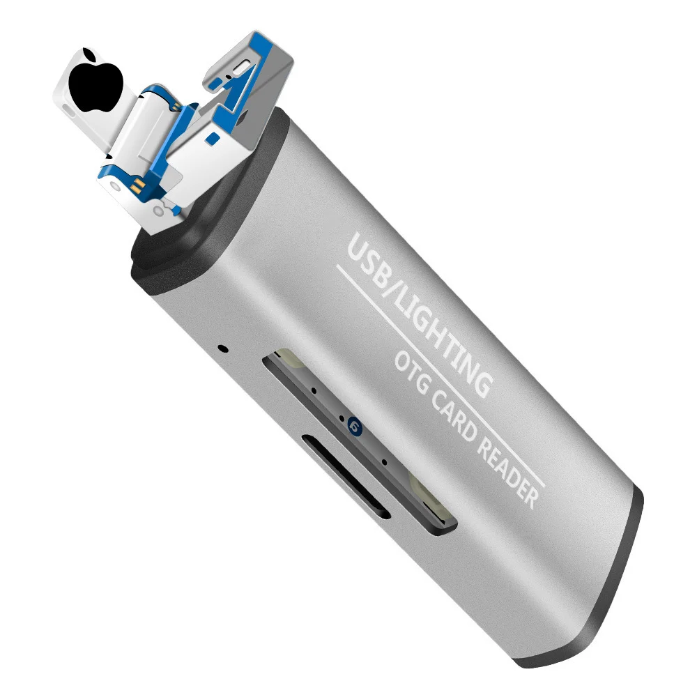 4-in-1 USB Card Reader USB 3.0 OTG Mini SD Card Reader Flash Drive TF Reading Adapter for MacBook Tablets