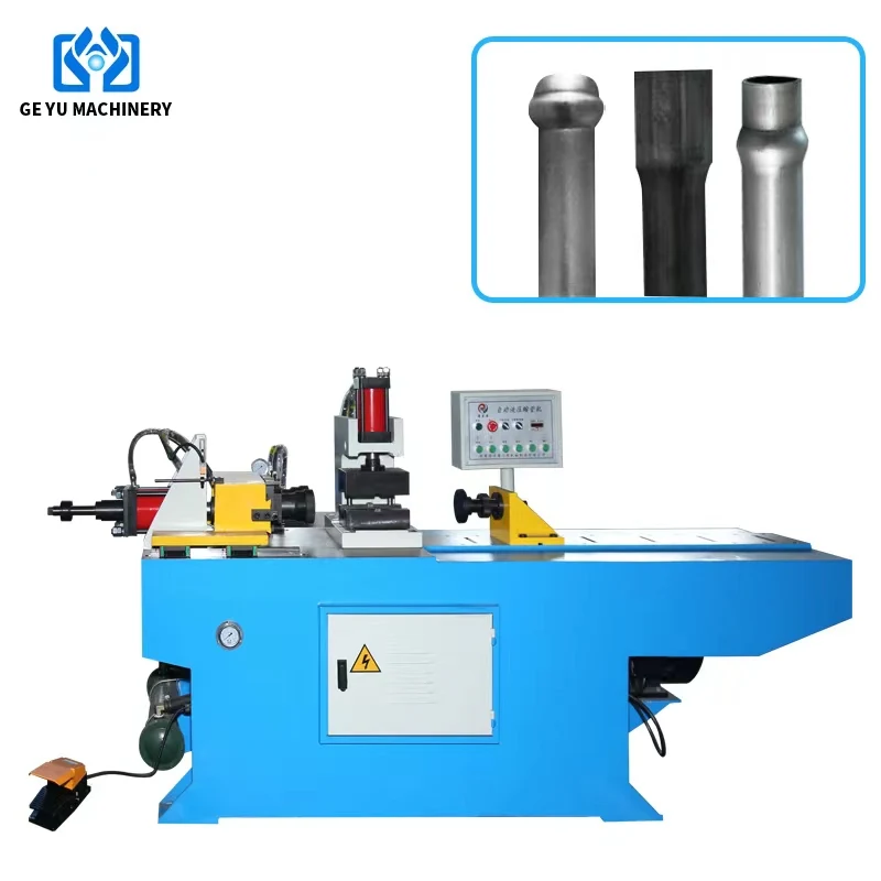 New Semi-Automatic Steel Exhaust Pipe End Forming Machine Carbon Steel for Manufacturing Plant with Core Motor Component
