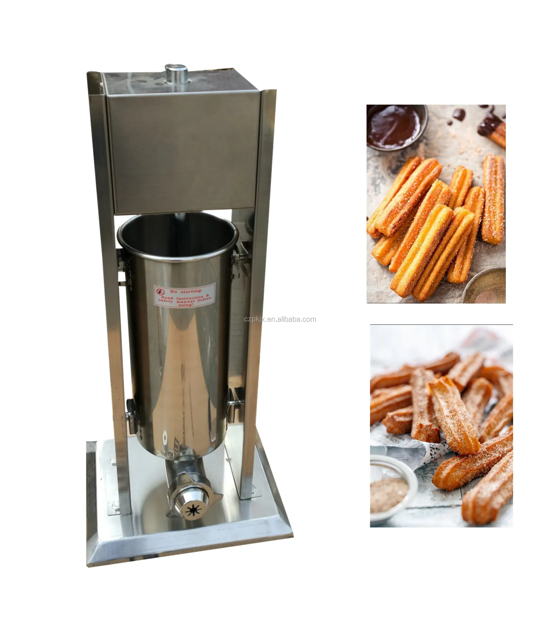 
Churros Machine Manual Operation Stainless Steel Churro Maker 3L Commercial Spanish churrera churro maker filler Machine 