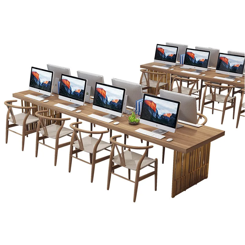 China Suppliers Office furniture Nordic simple solid wood meeting table and chairs