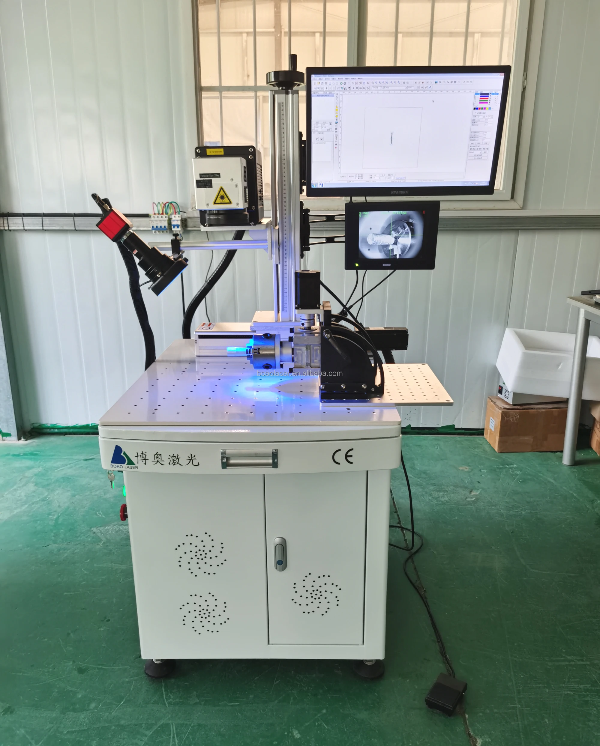  Бесплатное тестирование образцов 3D машина для лазерной гравировки Лазерная мощность 20 Вт 30 50