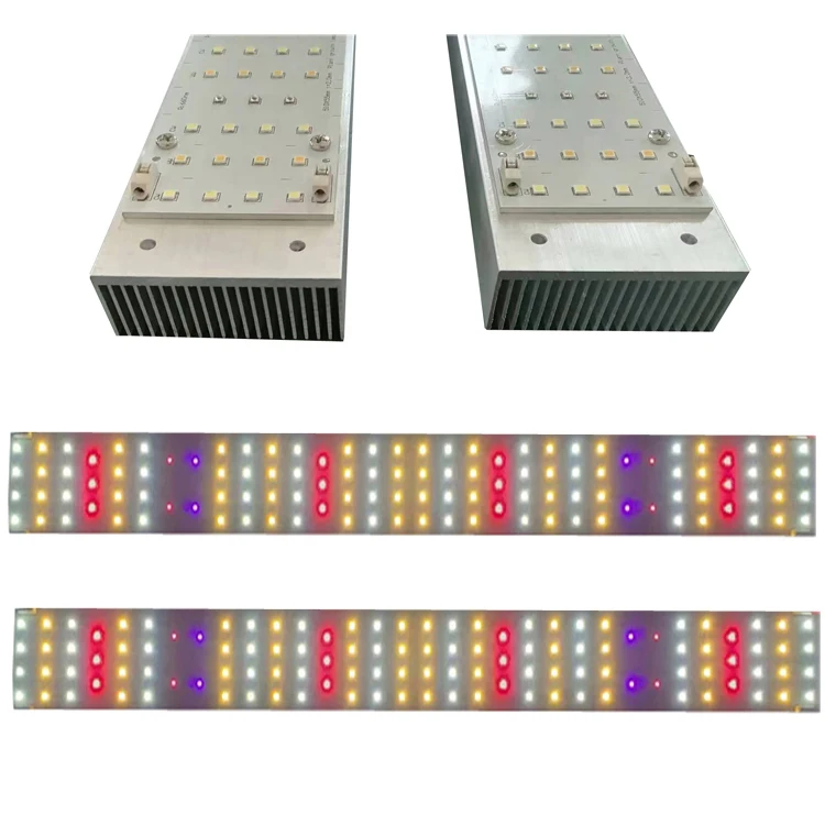 Newest Samsung LM301h evo 100W  120W Full Spectrum 3000k red far red UV  plant grow LED printed linear PCB module with heat sink