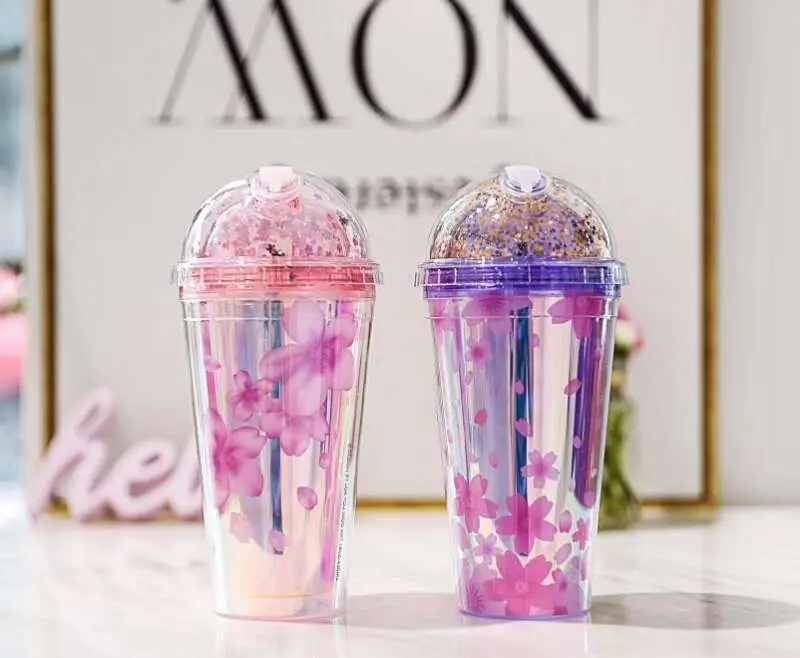 Self Filling Funky Outdoor Dropshipper Custom Plastic Drinking beer Bottle with Straw ,plastic cocktail cup