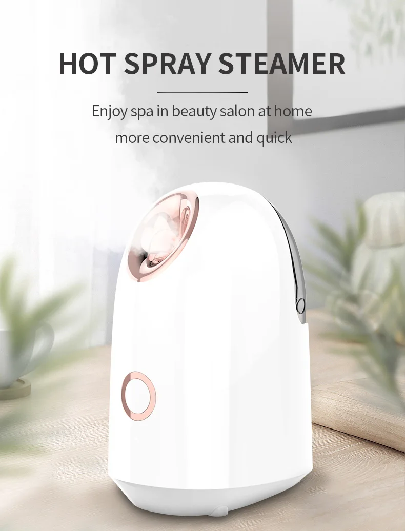 Hot selling facial care moisturizing facial steamer nano ionic handheld facial steamer machine