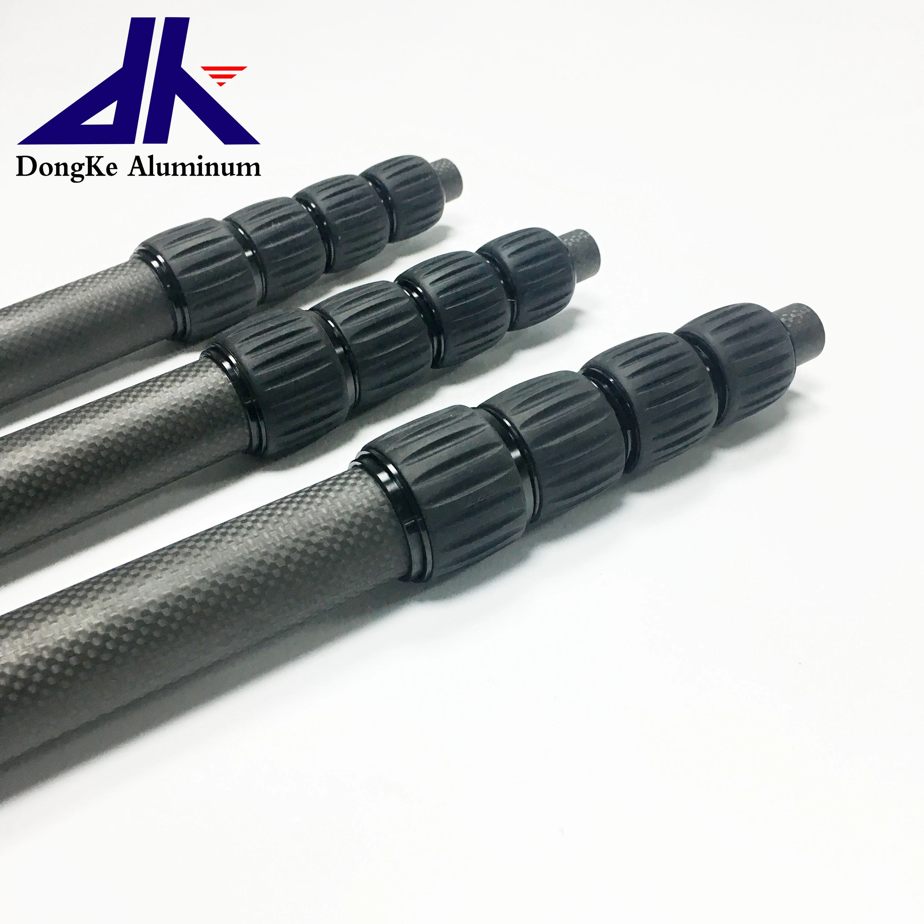 High Quality Light Weight Carbon Fiber Extension Rod Telescopic Pole Tool With Spin Lock Metal Detector  Microphone boom