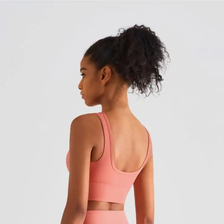 Sexy Single Strap Bra Crop Top Yoga Set, Cotton Sport Bra Without Padding