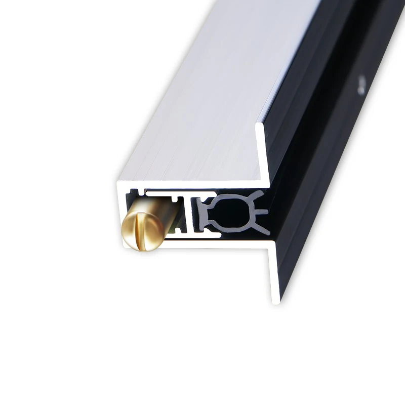 Wholesale best price Hidden door bottom seal automatic lift T-edge aluminum Seal Strip