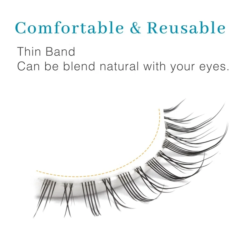 Принадлежности для ресниц 10 пар Макияж натуральные ресницы косплея Аниме Манга оптом кластер с упаковочной коробкой
