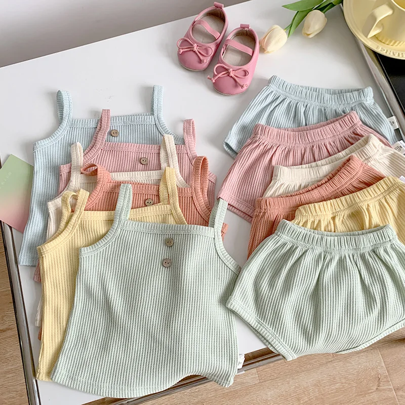 Summer Children Clothes Set Cotton Short Sleeve 2 Pcs Toddle Clothes Set Wholesale Clothing Sets Baby Suit