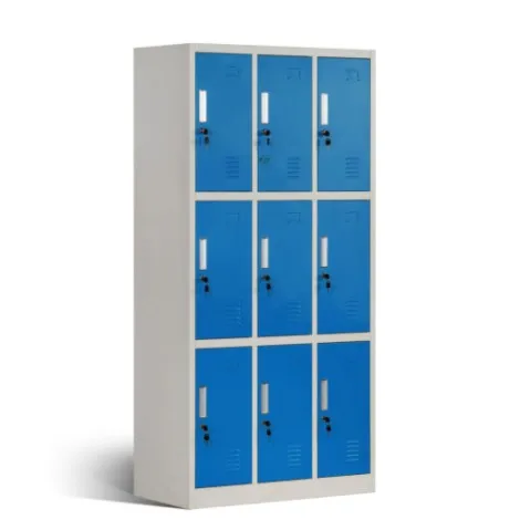 High quality storage locker 9 door metal  locker cheap gym metal locker casillero de almacenamiento de alta calidad