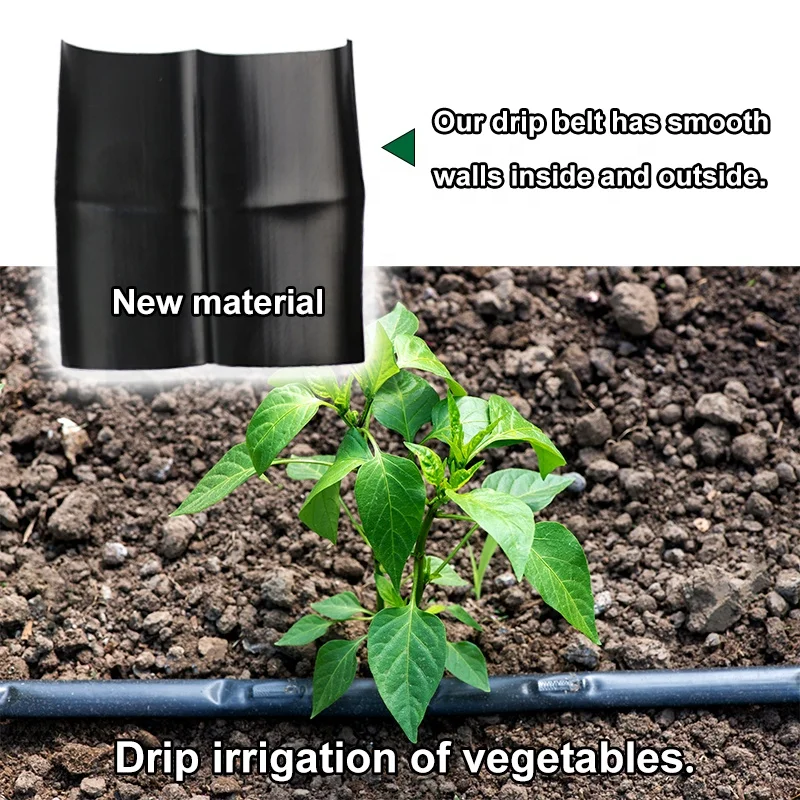 strawberry vegetables Durable drip irrigation pipe single double hole drip belt patch type drip irrigation belt agricultural