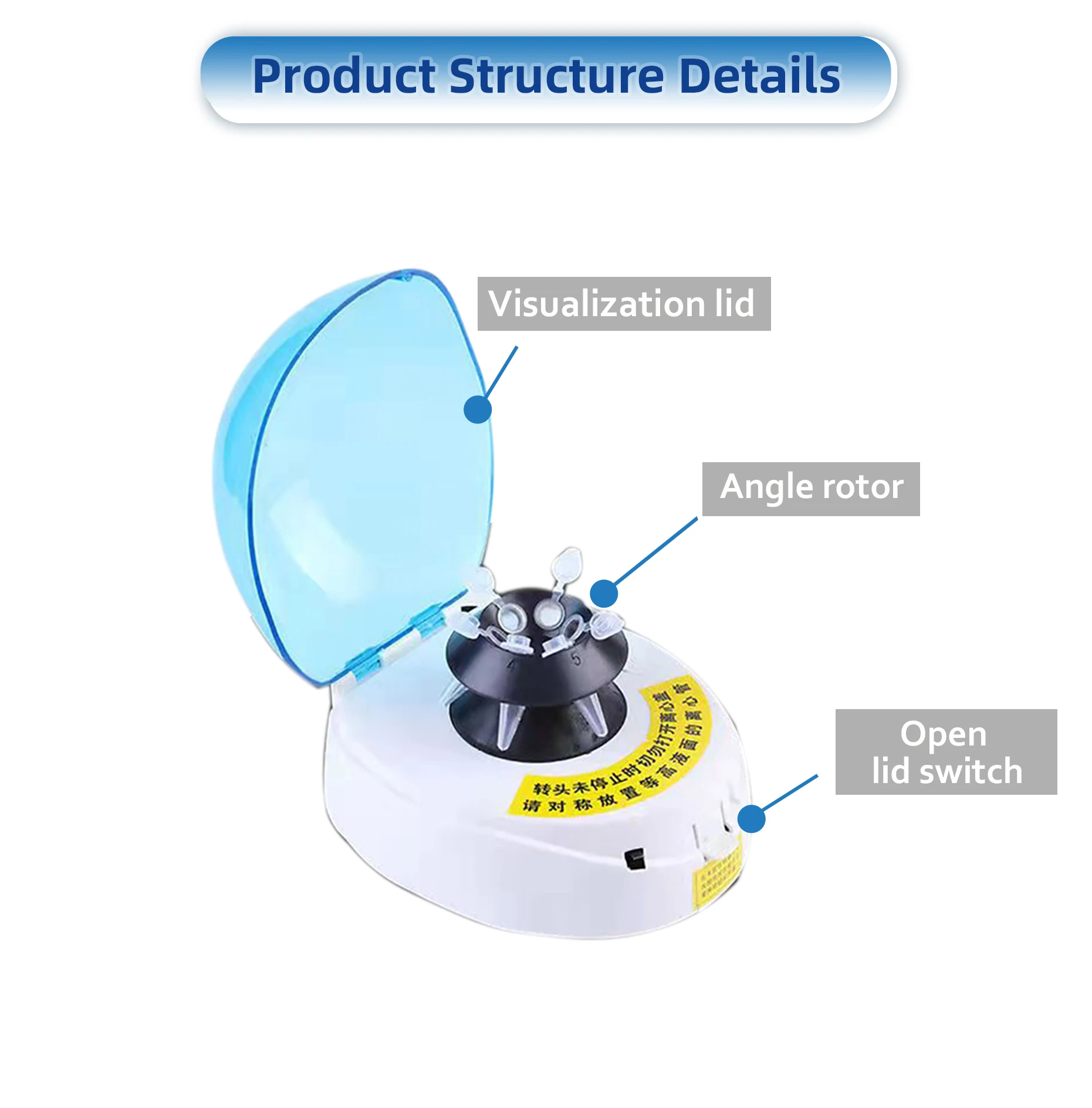 Hot selling factory direct sales laboratory 10000 RPM high-speed Mini centrifuge microcentrifuge