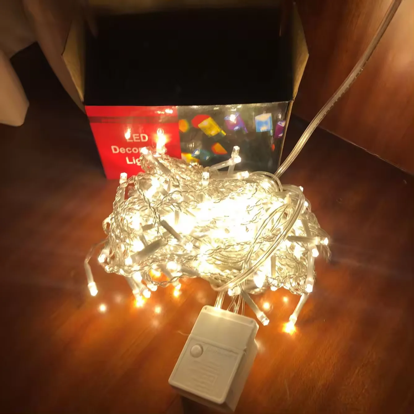 Fairy copper string lights 4*0.6m 96leds high quality Christmas holiday lighting wedding garden hanging icicle star lamp home