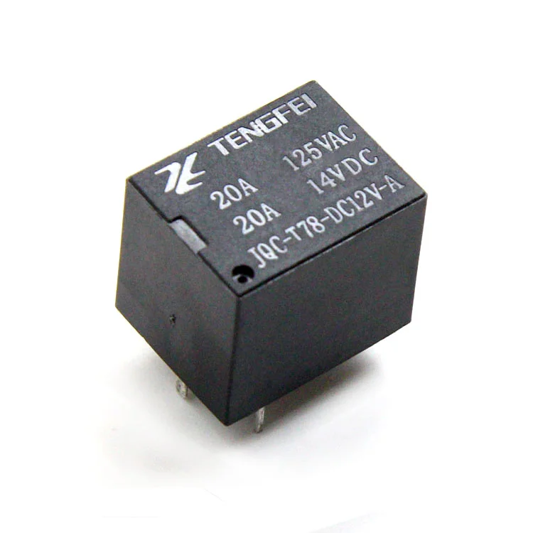 TENGFEI JQC-T78-DC12V-A SPST 20A 14VDC Mini Power Relay For Auto