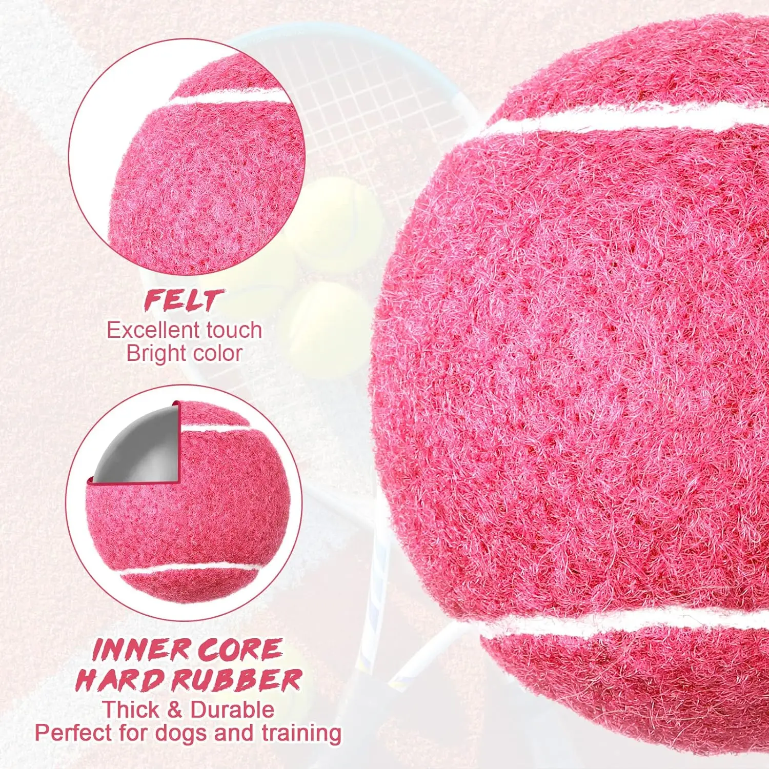 High Quality Advanced Training Colored Tennis Balls with Mesh Bag Sports Practice Balls Playing Tennis balls