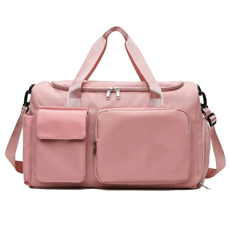 Custom Logo Waterproof Travel Gym Duffle Sport Bag Garment Carrier Weekender Duffel Bag for Women